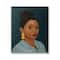Stupell Industries Sophisticated Female Portrait With Yellow Triangle Earrings Canvas Wall Art